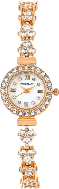 Women's 18K Fine Rosegold Plated Analog Watch