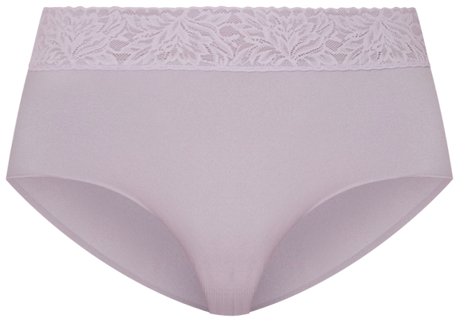  Bali Comfort Revloution Modern Seamless Lace Trim Brief Panty Dfmlbf for $13.00