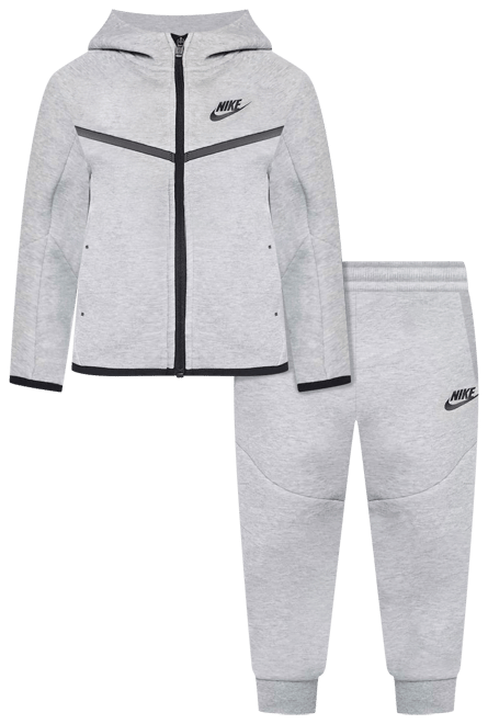 Nike Sportswear Conjunto de 2 piezas de sudadera de cierre completo Tech Fleece para niños de preescolar