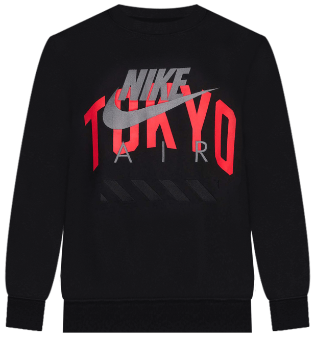 Nike Air "Tokyo" Sudadera de cuello redondo de tejido Fleece para hombre