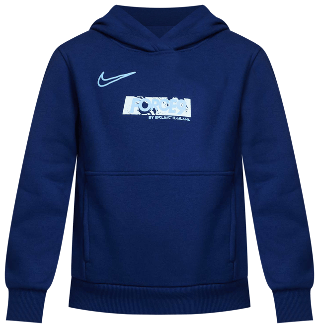 Erling Haaland Club Fleece Sudadera con gorro para niños talla grande