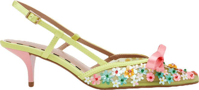 【Betsey Johnson】Jordn JORDN DITSY FLORAL Square-Toe Mule Block Heel | Women's