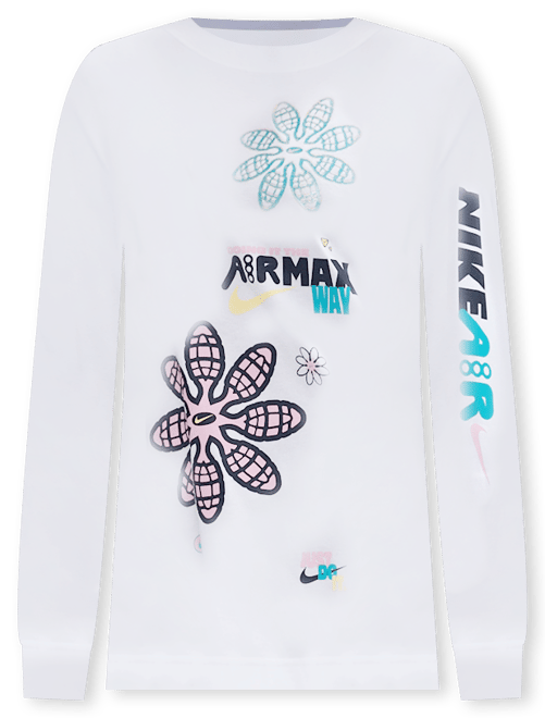 Nike Sportswear T-shirt loose fit a manica lunga con grafica – Donna