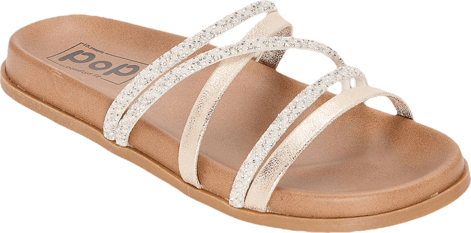 【PORTERNA】Happy Pope Sandals Pom D'Api Pom D'Api Girls Leather Poppy Pitti Sandals in