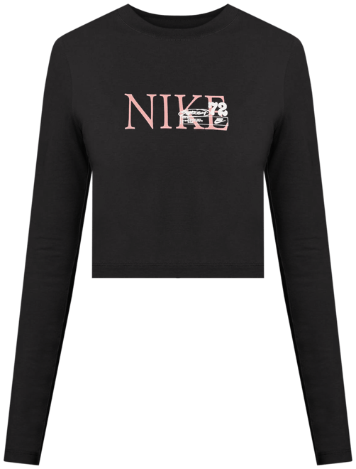 나이키 스포츠웨어 칠 니트 여성 슬림 긴팔 크롭 탑