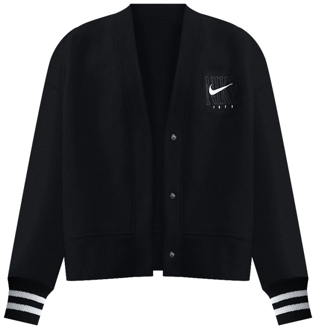 ナイキ スポーツウェア フェニックス フリース ウィメンズ オーバーオーバーサイズド グラフィック カーディガン