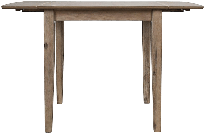 Acacia Drop-Leaf Coastal Wire-Brushed Acacia Dining Table