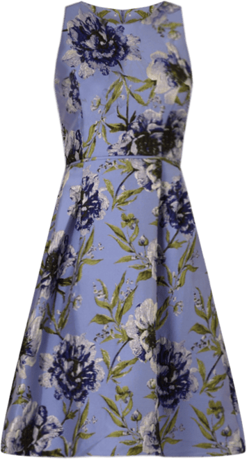 Women's Sleeveless Floral-Embroidered Dress