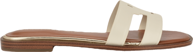 Women's Terenz Logo Strap Flat Slide Sandals