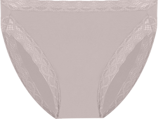 Bliss Lace-Trim High Rise Cotton Brief 755058