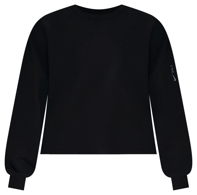 Nike 24.7 ImpossiblySoft Tröja Dri-FIT med rund hals i oversize-modell för kvinnor