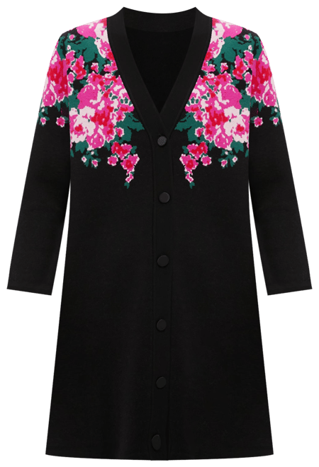 TTT MSW Rose Jacquard Knit Cardigan