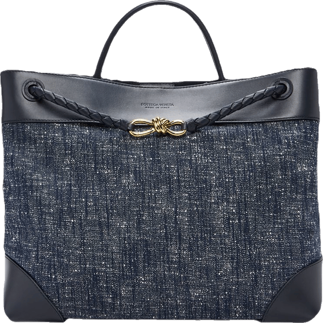 新作【Bottega Veneta】Andiamo デニム トップハンドルバッグ Bottega Veneta Large Andiamo Denim Top Handle Bag