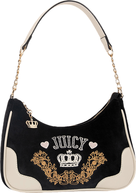 Juicy By Juicy Couture Retro Chic Shoulder Bag, Color: Liqorice