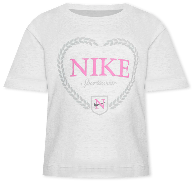 Nike Playera de corte cuadrado Game, Swoosh, Match para niños talla pequeña
