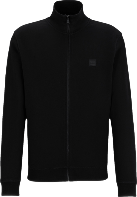 Boss by  Men's Logo Badge Zip-Up Sweatshirt