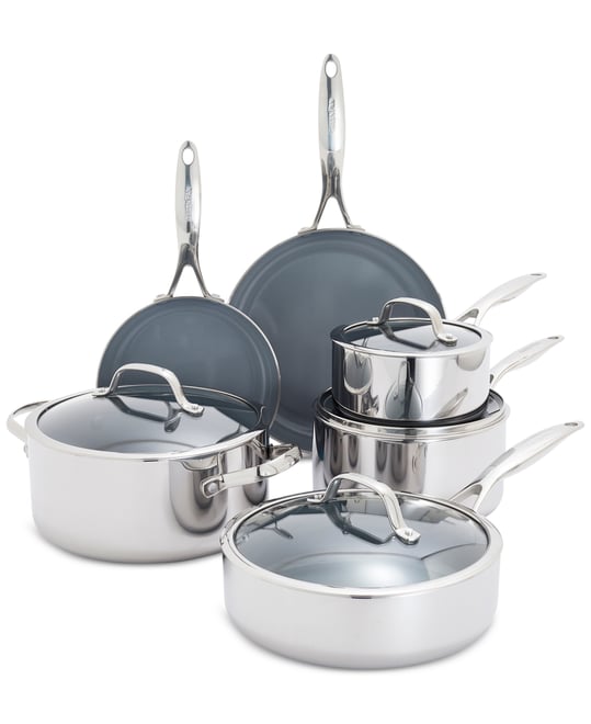 Valencia Pro Stainless Steel 10-Pc. Cookware Set