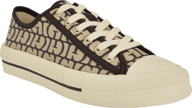 Women's Carey Jacquard Logo Low-Top Lace-Up Sneakers