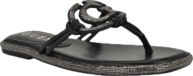 Women's Saima G Cutout Rhinestone Flat Sandals