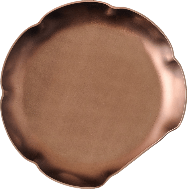 Copper Scalloped Spoon Rest
