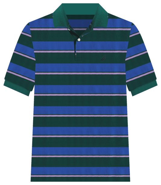 Men's Striped Classic-Fit Deck Polo Shirt