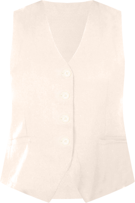Blue Sol Womens Buttoned Sleeveless Vest