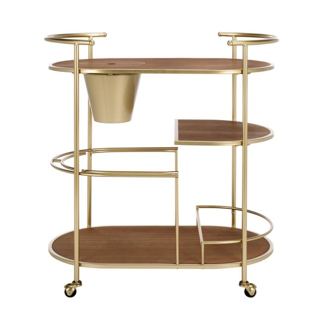 Alora 2 Tier Bar Cart W Bucket