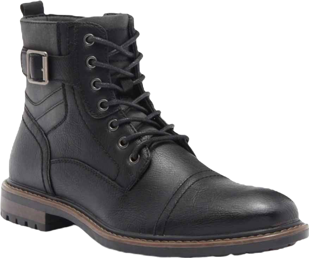 Men's Side Buckle Cap Toe Boot