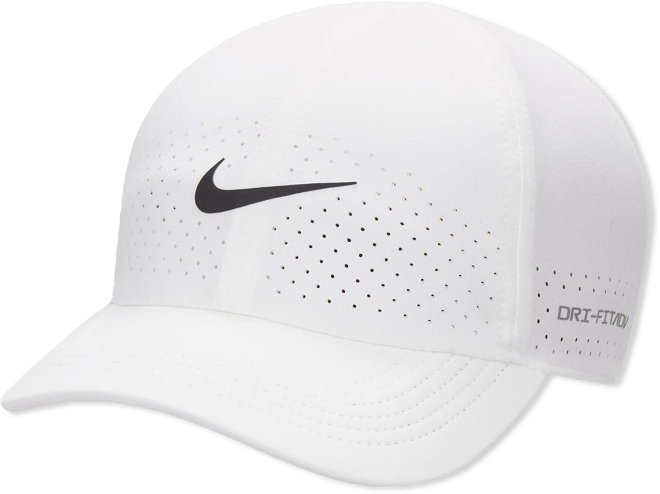 Men's and Women's White Club Performance Adjustable Hat
