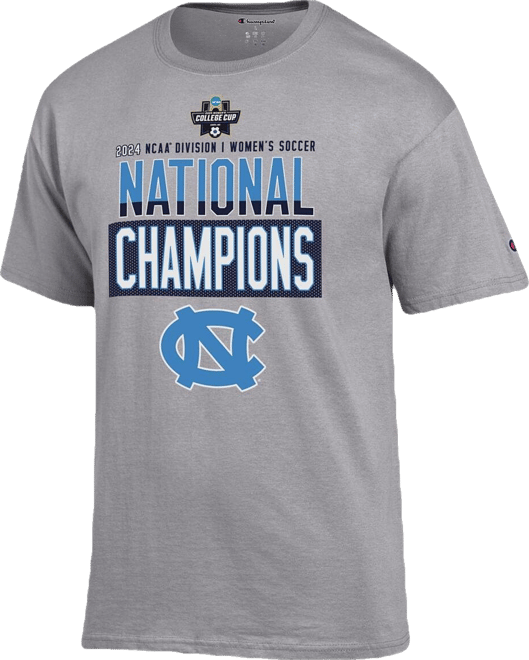 Men's Gray North Carolina Tar Heels 2024 Ncaa Women's Soccer National s Locker Room T-Shirt