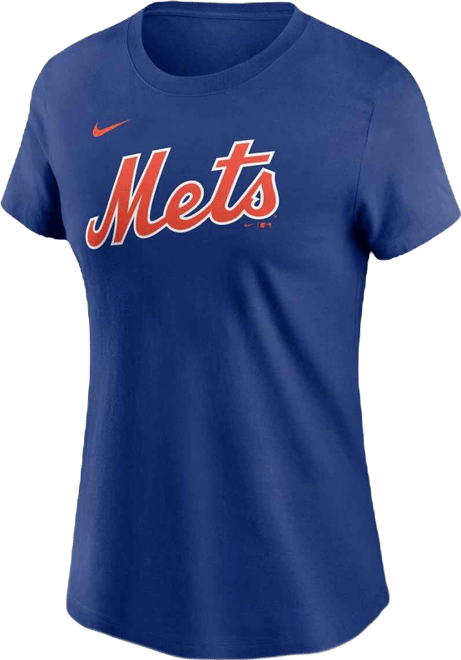 Women's Francisco Lindor Royal New York Mets Fuse Name Number T-Shirt