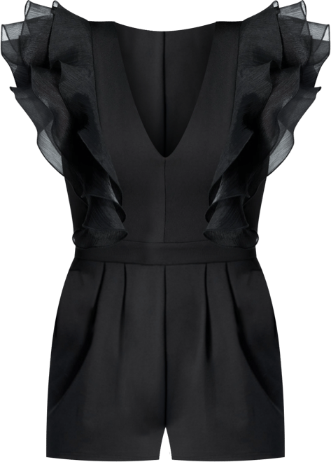 Women's Organza Ruffle Romper