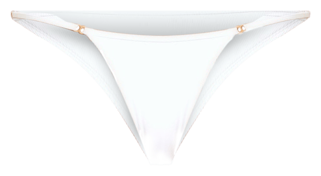 Product | Ribbed Jay Bikini Bottom - White