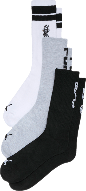 PUMA Men's Half-Terry Crew Lenght Socks (3 Pairs)