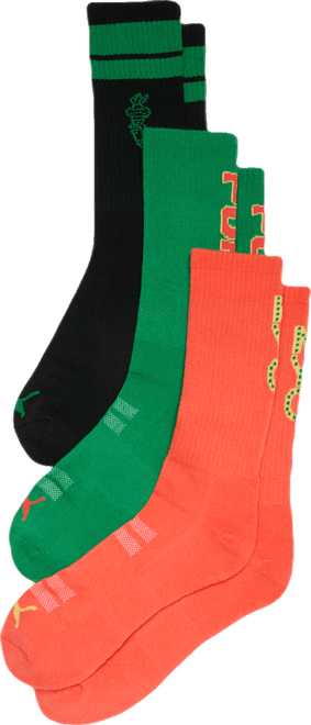 PUMA Men's Half-Terry Crew Lenght Socks (3 Pairs)
