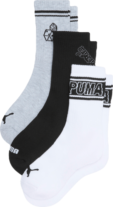 PUMA Women's Half-Terry Low Cut Socks (3 Pairs)
