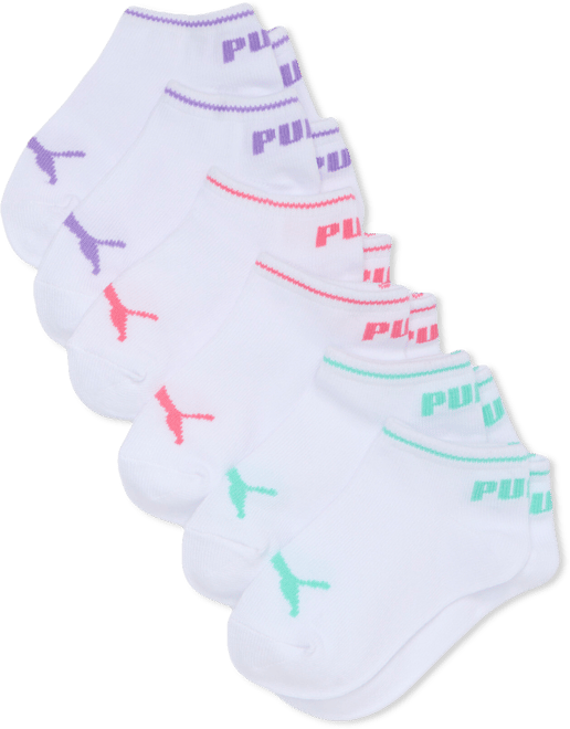 PUMA Big Kids No Show Socks [6 Pairs]