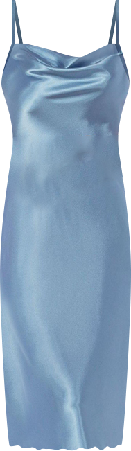 Women's Satin Midi Slip Dress