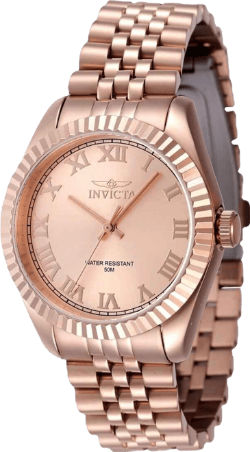 Women's 47419 Specialty Quartz 3 Hand Rose Gold Dial Watch