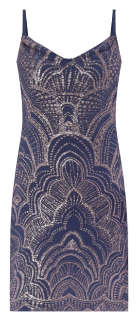 Women's Spaghetti Strap Glitter Slinky Dress