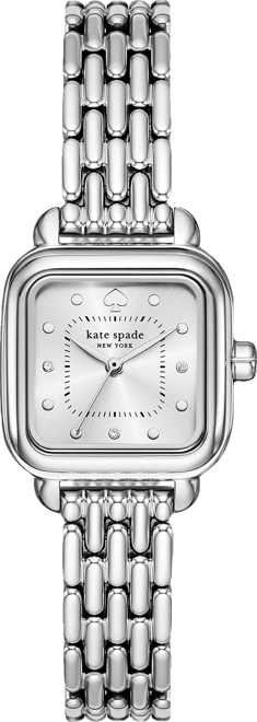 kate spade new york Women's Gracie Square Three-Hand Silver-Tone