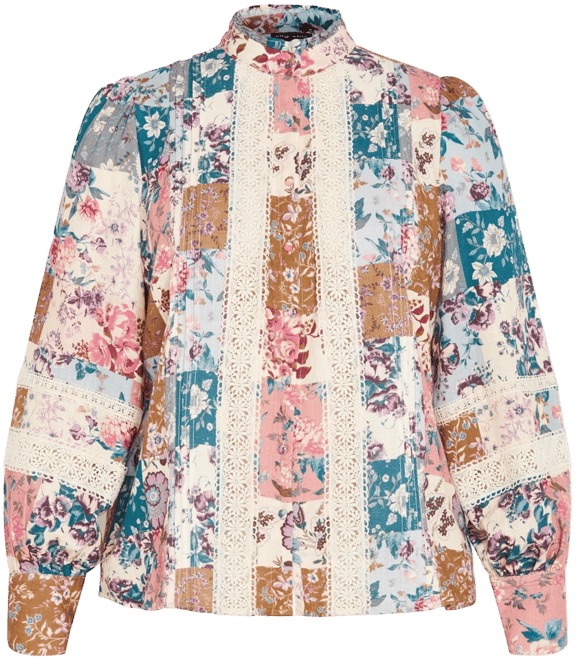 Plus Size Whimsical Print Shirt