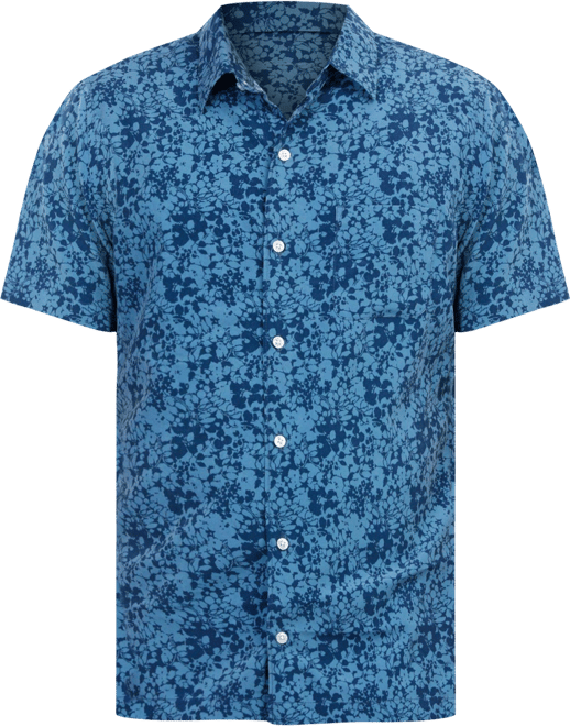 Van Heusen Men's Print Short Sleeve Buttoned Shirt