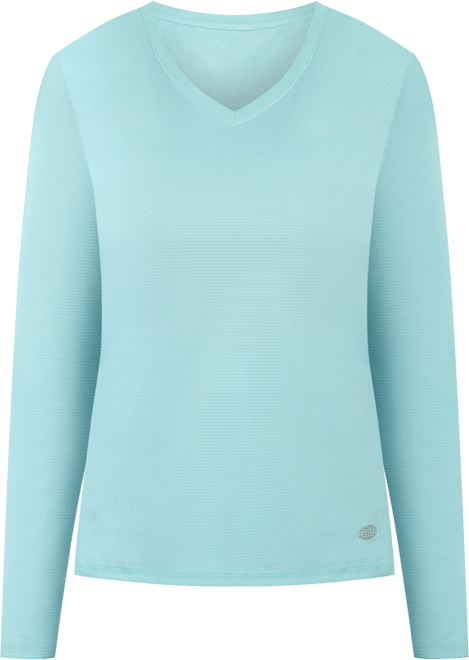 Reel Legends Womens Solid Freeline Long Sleeve Top