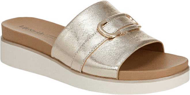 LifeStride Womens Genevieve Slide Sandals