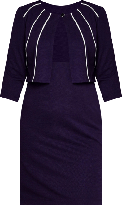 Women's 3/4 Sleeve Two Piece Dress Set