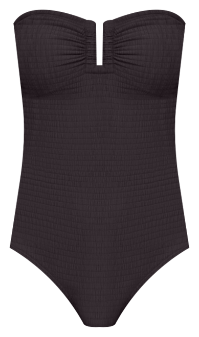 Women's Textured Shirred One-Piece Swimsuit