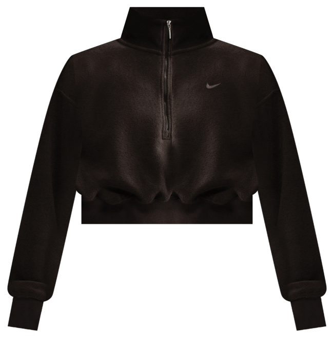 Nike Sportswear Phoenix Plush Women's Oversized 1/4-Zip Cropped Cosy Fleece Sweatshirt
