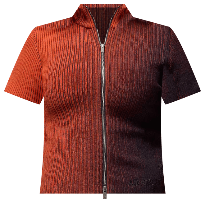 Air Jordan Playera de tejido Knit con cierre completo para mujer