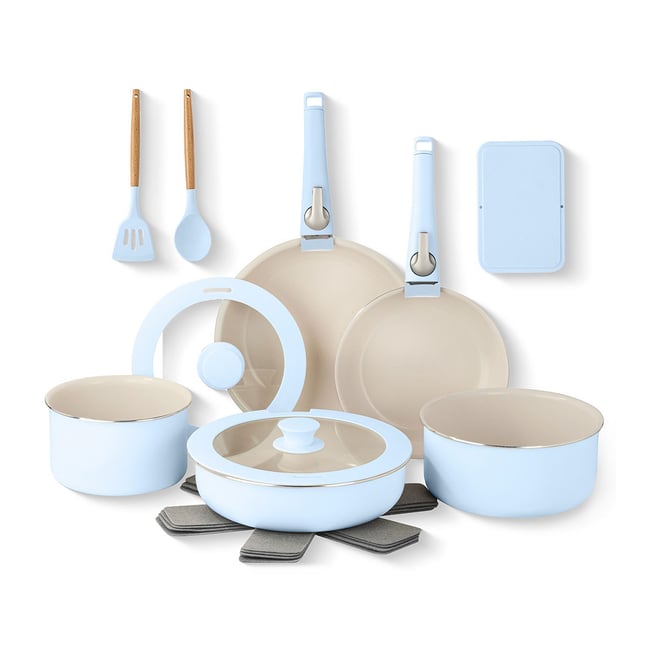 Gotham Steel Ceramic 18-pc. Non-Stick Cookware Set with Detachable